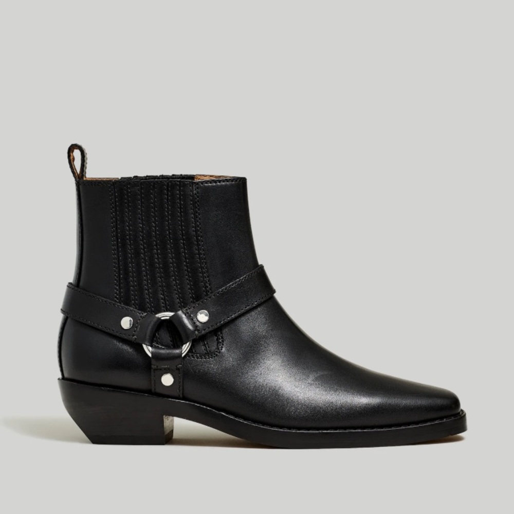 NWOT Madewell Leather Santiago Western Ankle Boot - Picture 2 of 10